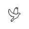 Dove icon pigeon symbol