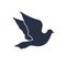 Dove icon in trendy flat style isolated on background.