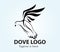 Dove, logo vector template image, trendy, simple, attractive