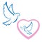 Dove love symbol