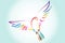 Dove of peace bird flying on the sky logo vector religious image
