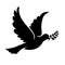Dove peacemaker silhouette