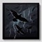 Dove Silhouette, Flying through a Stormy Sky, Made with Generative AI