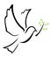 Dove symbol Illustration