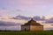 Dovecote built in stone at dusk