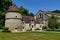 The dovecote, the kennel and the abbey church of Fontenay Abbey