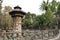 Dovecote in La Glorieta park in the afternoon in Alcoy