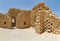 Dovecote at Masada ruins in southern Judean Desert in Israel