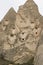 Dovecotes in Cappadocia in Winter