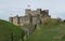 Dover castle - historical fortress - above the English channel