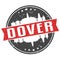 Dover Delaware Round Travel Stamp Icon Skyline City Design Seal Badge Clipart Illustration.