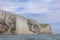 Dover white cliffs landslide. Coastal erosion