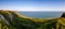 Dover White Cliffs panoramic view Kent Southern England UK