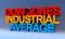 Dow jones industrial average on blue