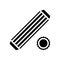 dowel screw glyph icon vector illustration