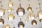 Down light ceiling lamp hanging interior lighting decoration in modern building