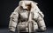 A Down Parka on a White Background -Generative Ai