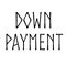 DOWN PAYMENT stamp on white background