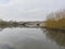 Down the River Trent, under Gunthorpe bridge on a winter morning