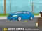Downed power line safety rule. How to react if a power line falls on your car.