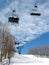 Downhill ski chairlift