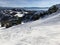 Downhill skiing near Lake Tahoe, California