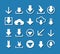 Download arrow icon set