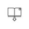 Download book line icon