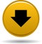 Download button web icon golden