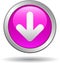 Download button web icon pink