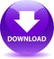 Download button web icon violet