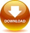 Download button web icon yellow