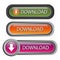 Download buttons - vector