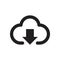 Download Cloud icon template black color editable. Download Cloud icon symbol Flat vector illustration for graphic and web design