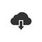 Download from cloud vector icon for web site and mobile app