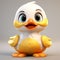 Download Cute Cartoonish Duck 3d Model For Babycore Designs