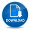 Download (document icon) elegant blue round button