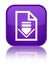 Download document icon special purple square button