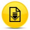 Download document icon special yellow round button