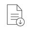 Download document linear icon