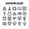download file computer data icons set vector