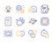 Download file, Copywriting and Like icons set. Artificial intelligence, Work and Smile signs. Vector