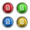 Download file icon glass button