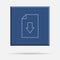Download file thin line button