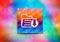 Download files icon abstract colorful background bokeh design illustration