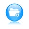 Download folder sign icon