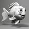 Download Funny Fish 3d Model: Monochrome Toning, Glen Keane, Victor Nizovtsev