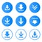 Download icons set buttons vector