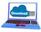 Download Memory Laptop Shows Online Sharing With Cloud Storage