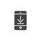 Download mobile app screen vector icon